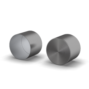 Round high energy mixed tantalum capacitor housing